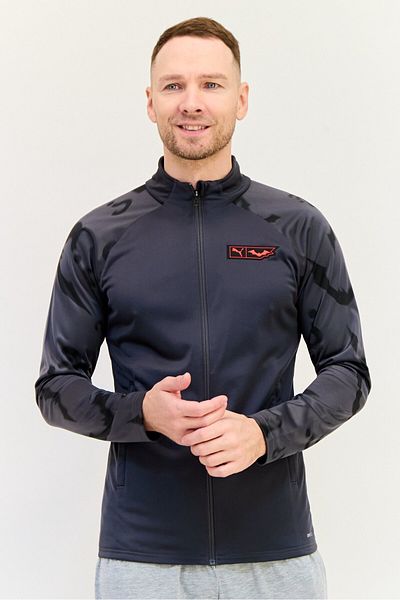 Puma Men Sportswear Fit Long Sleeve Training Sweatshirt, Dark Grey