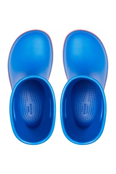 Crocs Ghete de ploaie Crocband pentru copii - Cobalt strălucitor/Flamă