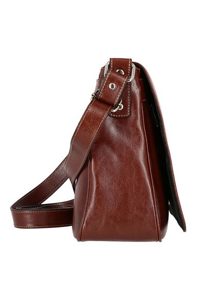 Magazinul de genti Women's genuine leather bag, model 137, Cognac brown