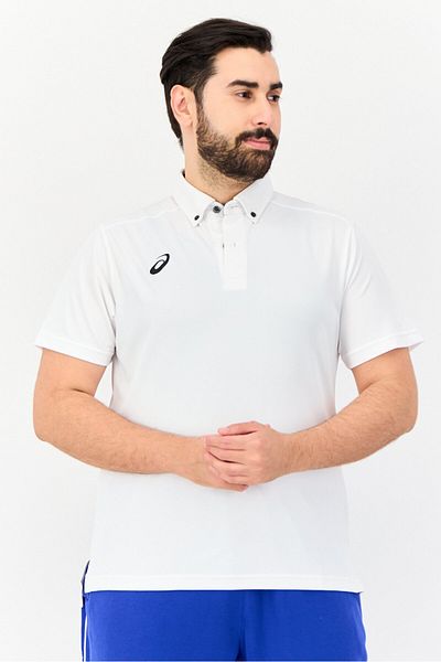 Asics Men Sportswear Fit Short Sleeve Outdoor Polo Shirt, White