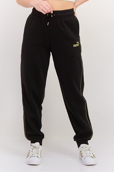 Puma Women Sportswear Fit Brand Logo Training Sweatpants, Black