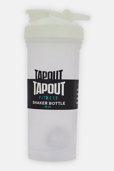 Tapout Fitness Shaker Bottle 1000ml, White