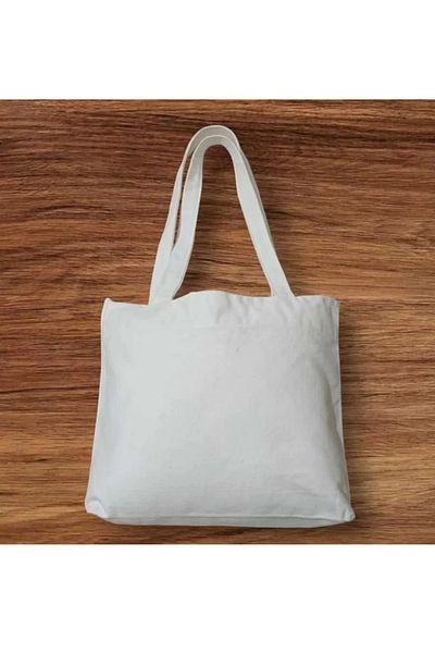 Silerra Geantă unisex pentru picnic și mare cu fermoar - albă
