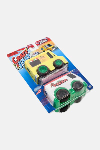 Little Tikes 2 Pieces Crazy Fast Cars Series Dine Dashers, Multicolor
