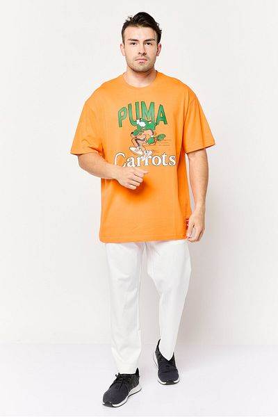 Puma Puma x Carrots Men Sportswear Fit Short Sleeve Outdoor T-Shirt, Orange