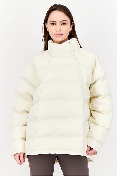 hummel Women Sportswear Fit Outdoor Puffer Jacket, Off White