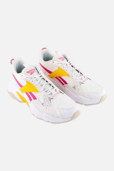 Reebok Women Turbo Restyle Lace Up Running Shoes, White