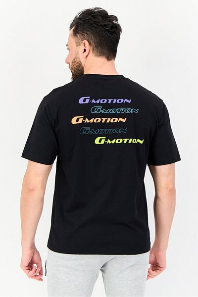 Giordano X G-Motion Men Sportswear Fit Short Sleeves Outdoor T-Shirt, Black