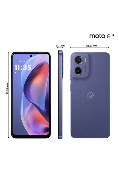 Motorola E15 4G Dual SIM Fresh Lavender 2GB RAM 64GB - Middle East Version