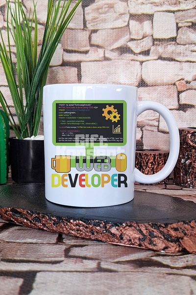 giftkonsept Web Developer 2 Printed Web Developer Code Software Developer Gift Printed Mug Cup