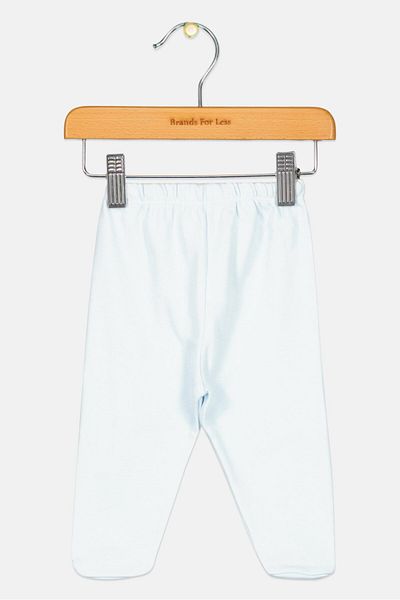 Fox Toddlers Girl Plain Pull On Footed Pants, Sky Blue
