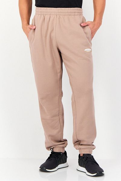 adidas Men Sportswear Fit Brand Logo Outdoor Sweatpants, Light Brown