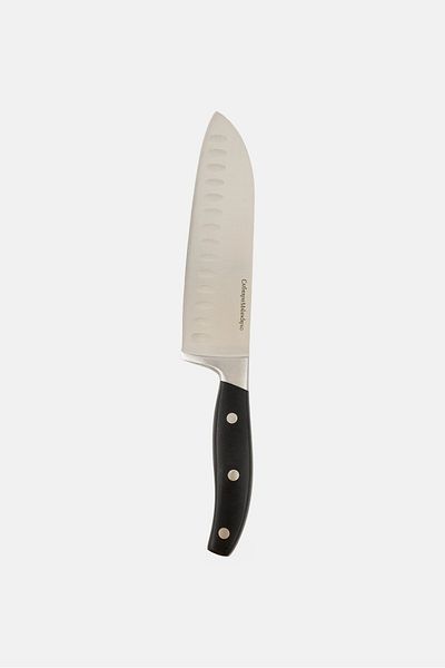 Catherine Malandrino Stainless Steel Forged Handle Santoku Knife, Black