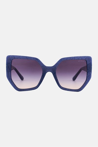 Guess Men GU0015384B55 Square Sunglasses, Grey