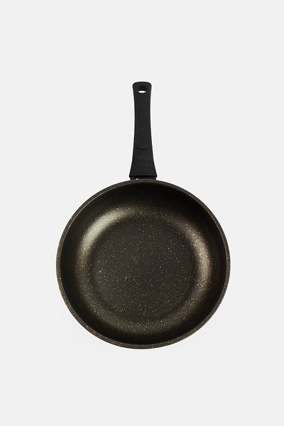 Fissman Grace Aluminium Deep Frying Pan, Black