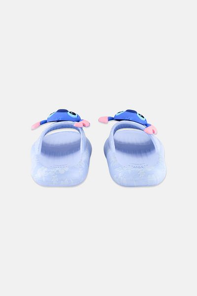 Disney Kids Girl Lilo And Stitch Slip On Slides, Light Blue