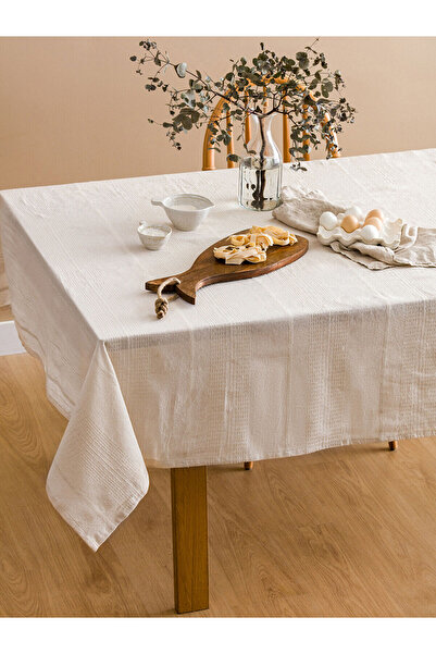 LC Waikiki Çizgi Nakışlı Masa Örtüsü 140x180 cm