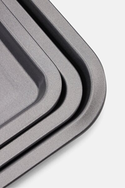 Oreo 3 Pieces Non Stick Baking Sheet Set, Black