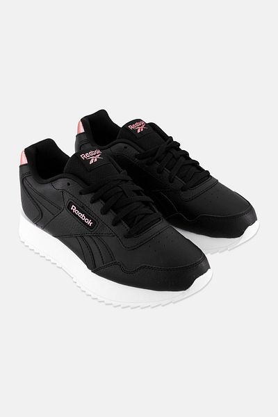 Reebok Women Glide Ripple Lace Up Running Shoes, Black