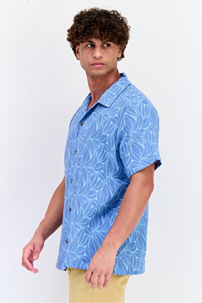 Vince Camuto Men Regular Fit Floral Print Print Short Sleeves Casual Shirt, Multicolor