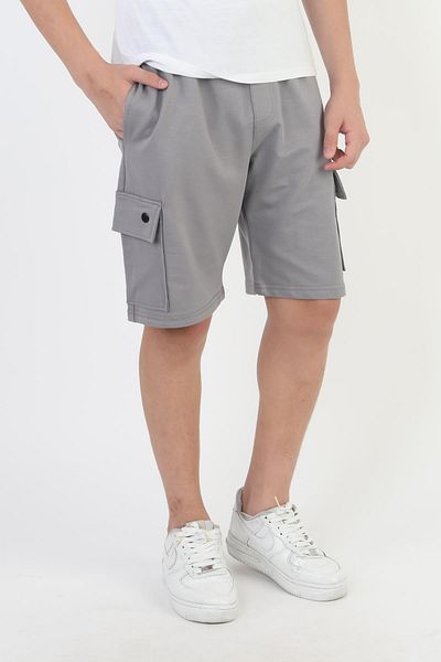 ASYAKİDS CLUB Boy's Summer Combed Cotton Sports Capri Shorts with Pockets