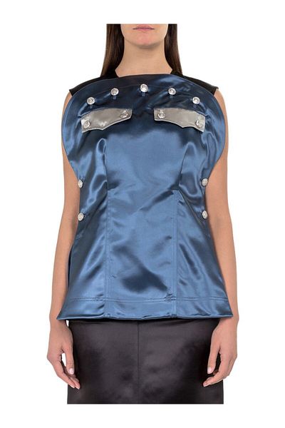Calvin Klein Calvin Klein Satin Top With Buttons