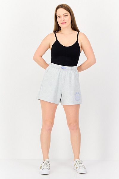 adidas Women Sportswear Fit Outdoor Shorts, Light Grey