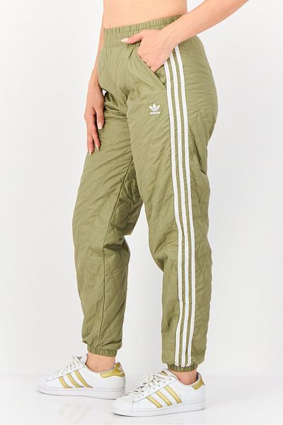 adidas Women Sportswear Fit Embroidered Logo Outdoor Sweatpants, Light Olive
