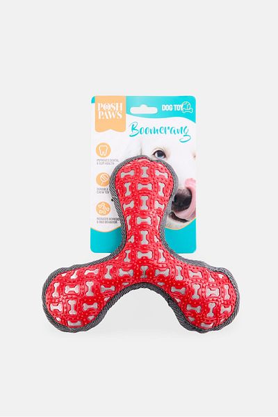 Posh Paws Boomerang Tuff Toy, Multicolor