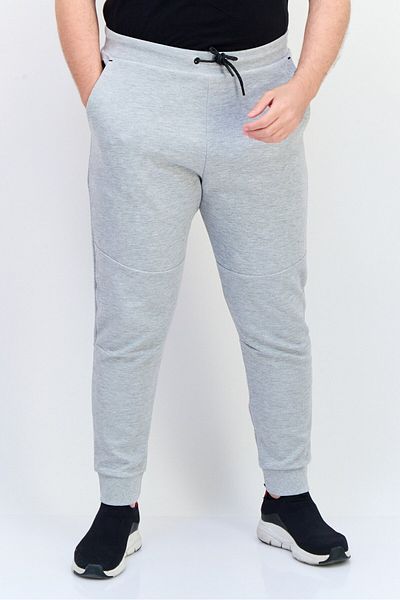 CELIO Men Regular Fit Heather Jogger Pants, Grey