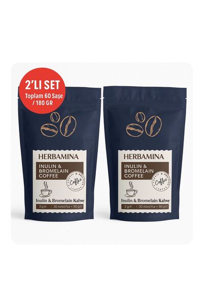 Herbamina 2 Adet Inülin Ve Bromelain Coffee - 90gr