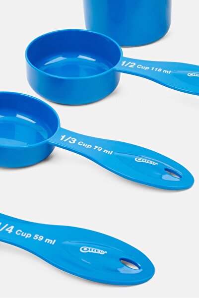Oreo 4 Piece Plastic Measuring Cups, Blue