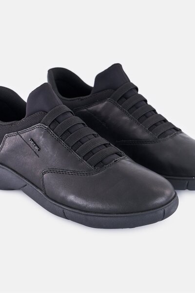 Geox Men U NEBULA 20 F Lace Up Casual Shoes, Black