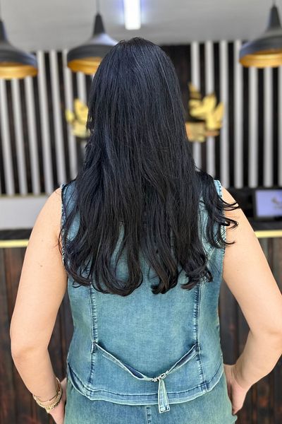 GÖKSEL Sandstone Denim Vest Large Size