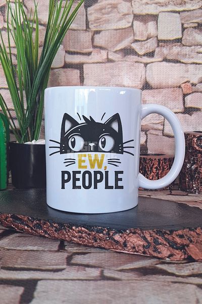 giftkonsept Cat Funny Written Humorous Cat Lover Cat Owner Joke Gift Printed Mug Cup