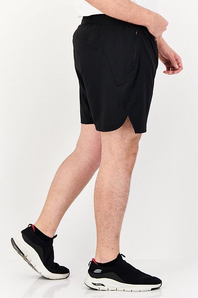 Reebok شورت تدريب رياضي للرجال، أسود