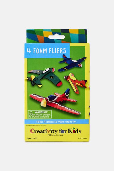 Creativity for Kids 4 Foam Fliers By Faber Castell