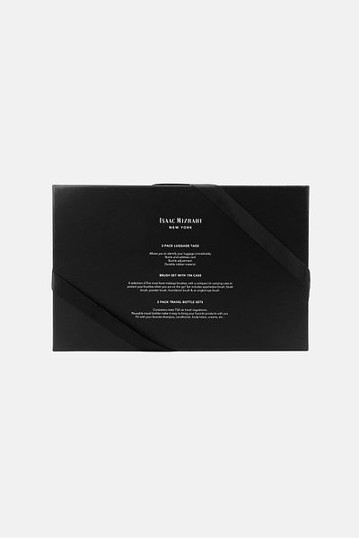 ISAAC MIZRAHI Ultimate travel Essential Set, Black