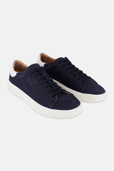 Geox Men U Velletri Lace Up Sneakers, Navy