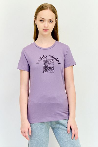 Puma Women Sportswear Fit Short Sleeve Outdoor Top, Purple
