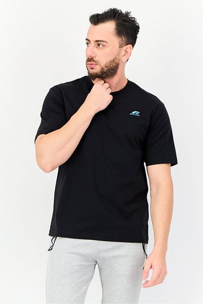 Giordano X G-Motion Men Sportswear Fit Short Sleeves Outdoor T-Shirt, Black