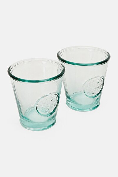 RE-GENERATION 2 Pieces Recycled Juice Glass 220 ml, Transparent