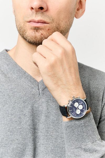 Gant Men G GWW028001 Analog Leather Watch 40 mm, Blue