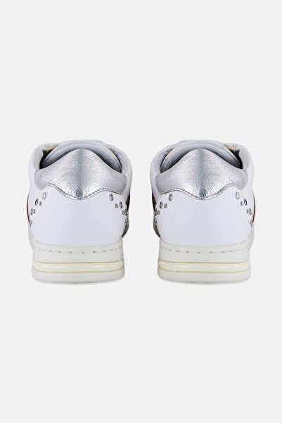 Geox Women Lace Up Casual Shoes, White