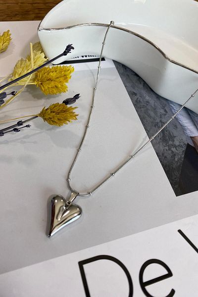 İthal 1513 Imported Knot Heart Necklace
