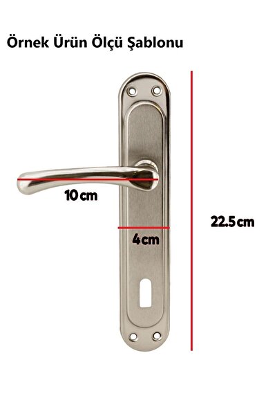 ŞENEL Yapı Market Kumru Nikel Saten Aynalı WC Kapı Kolu
