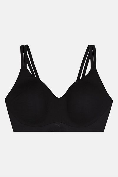Puma Women Padded Solid Bra, Black