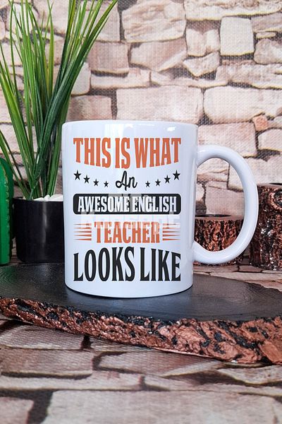 giftkonsept Awesome English Teacher Looks Like Printed English Teacher Gift Printed Mug