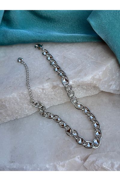NFS BUTİK Heart Figure 316L Steel Ysx Anklet