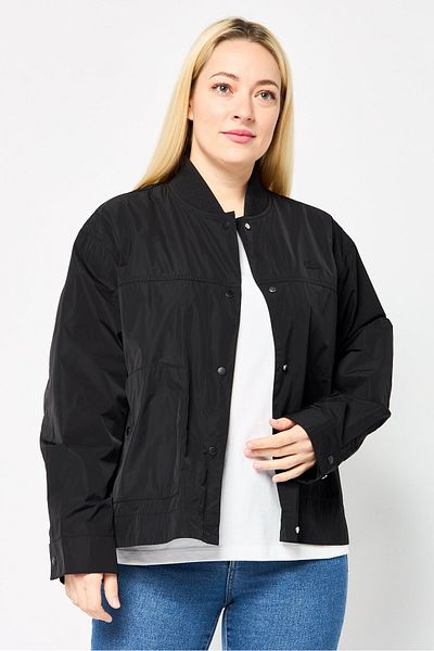 Lacoste Women Brand Logo Parka Jacket, Black